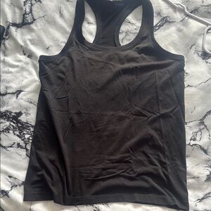 Lululemon Athletica Black Fitted Sleeveless Tank Top